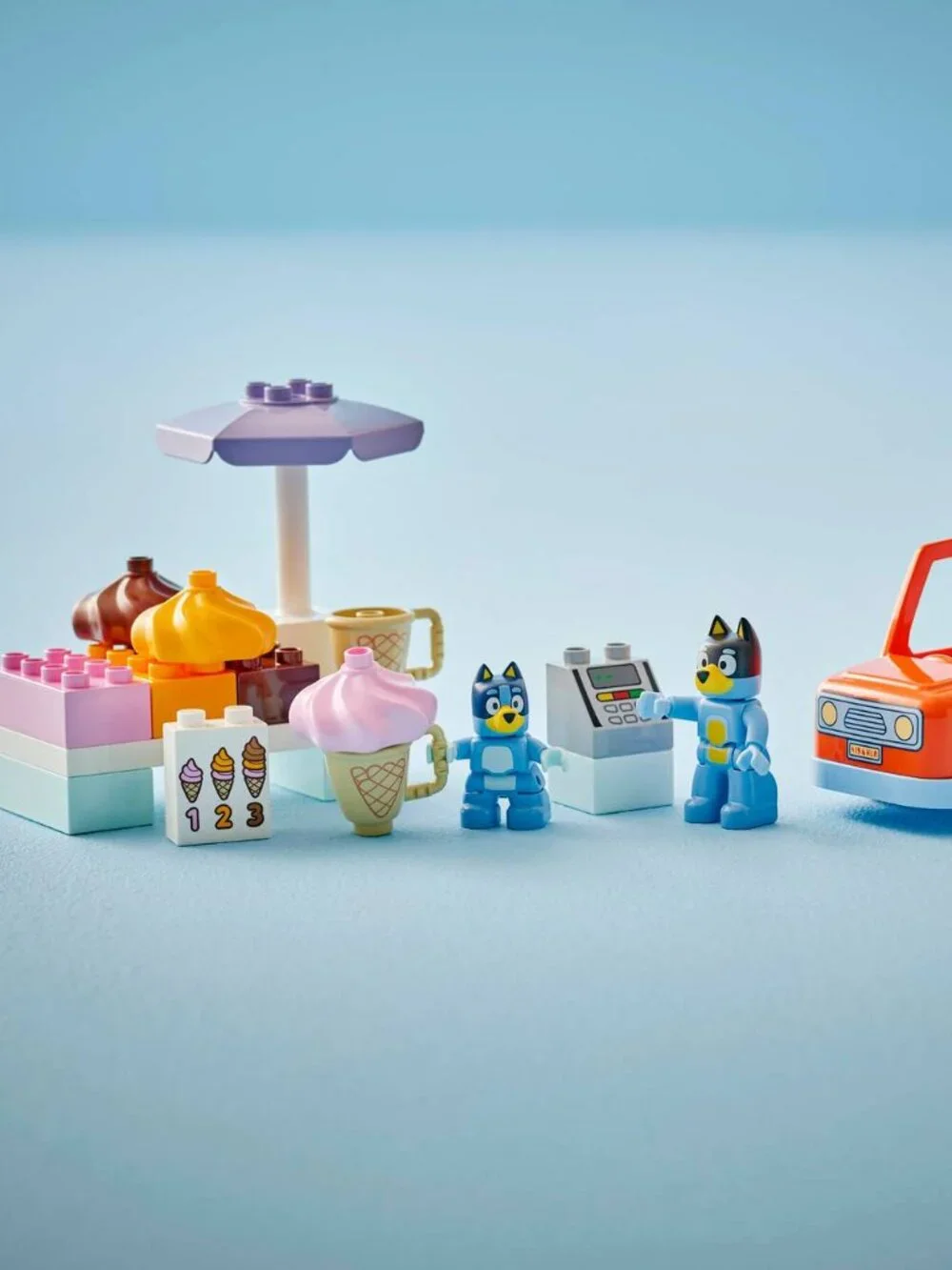 New & Sealed Lego DUPLO Bluey Ice Cream Trip Set 10458